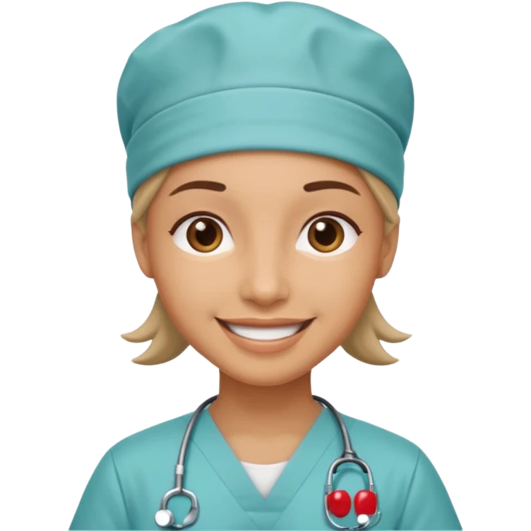 doctor with scrub hat emoji