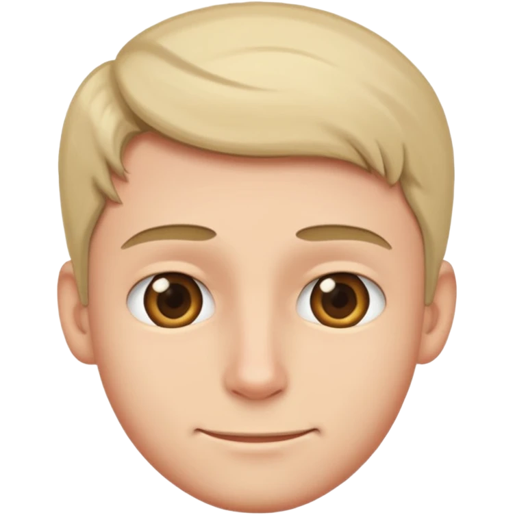 Tête timide homme emoji