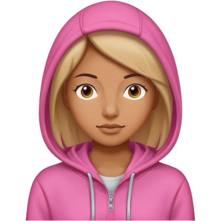woman in pink hoodies emoji