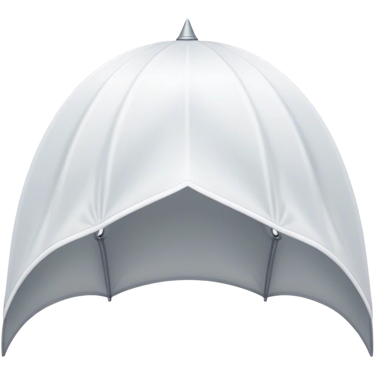 white canopy upside down emoji