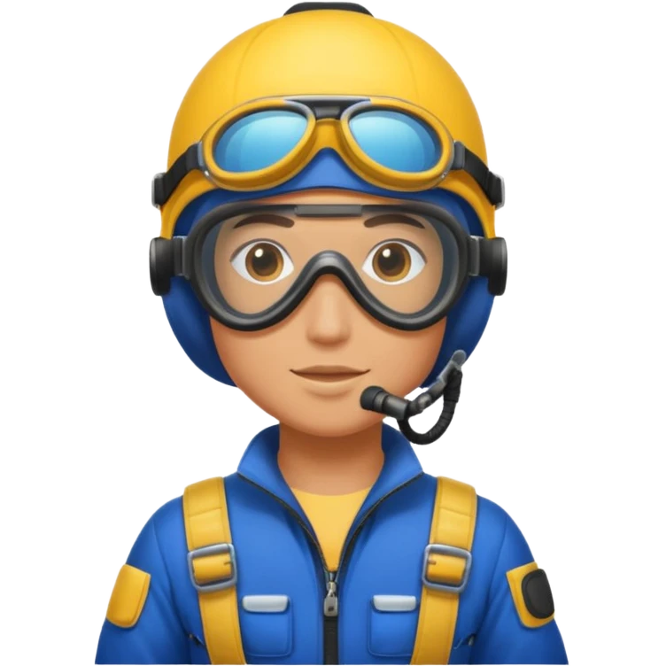 parachute diver emoji