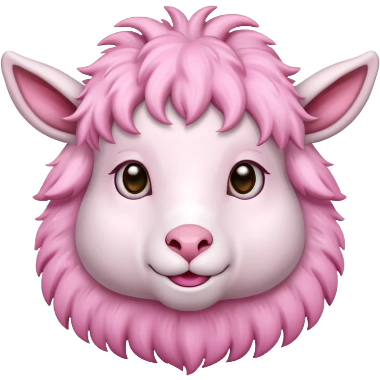Goat pink emoji