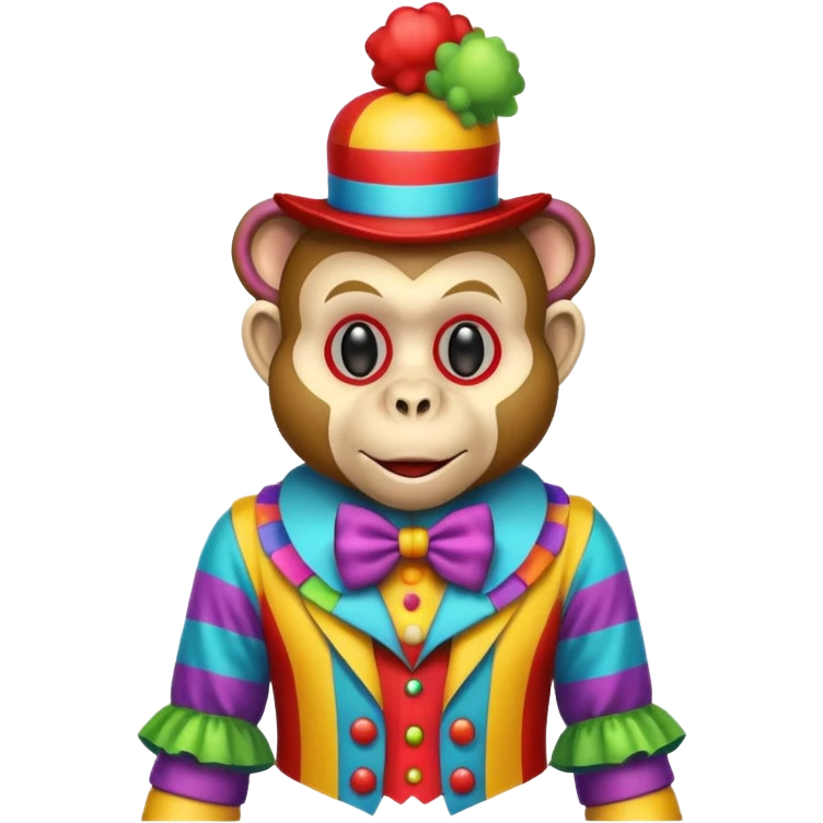 Monkey clown emoji