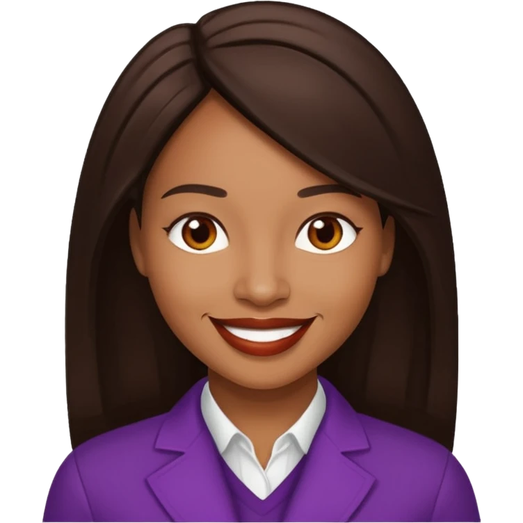 Rozonda Chilli Thomas with long dark brown hair emoji