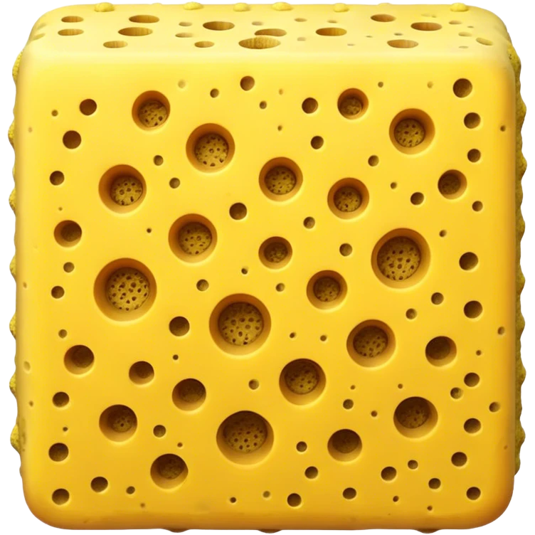 sponge with EXACTLY 10 holes  emoji