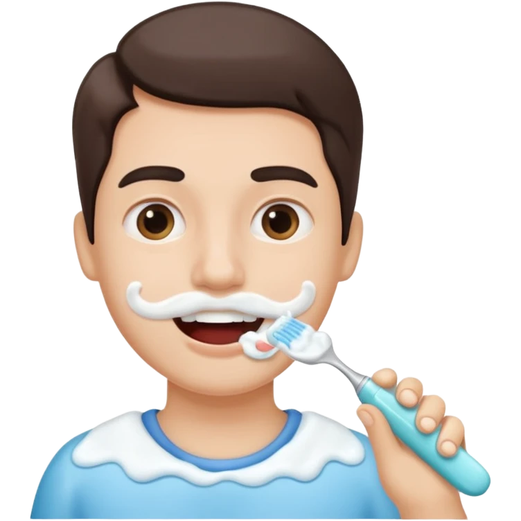 Brushing your teeth emoji