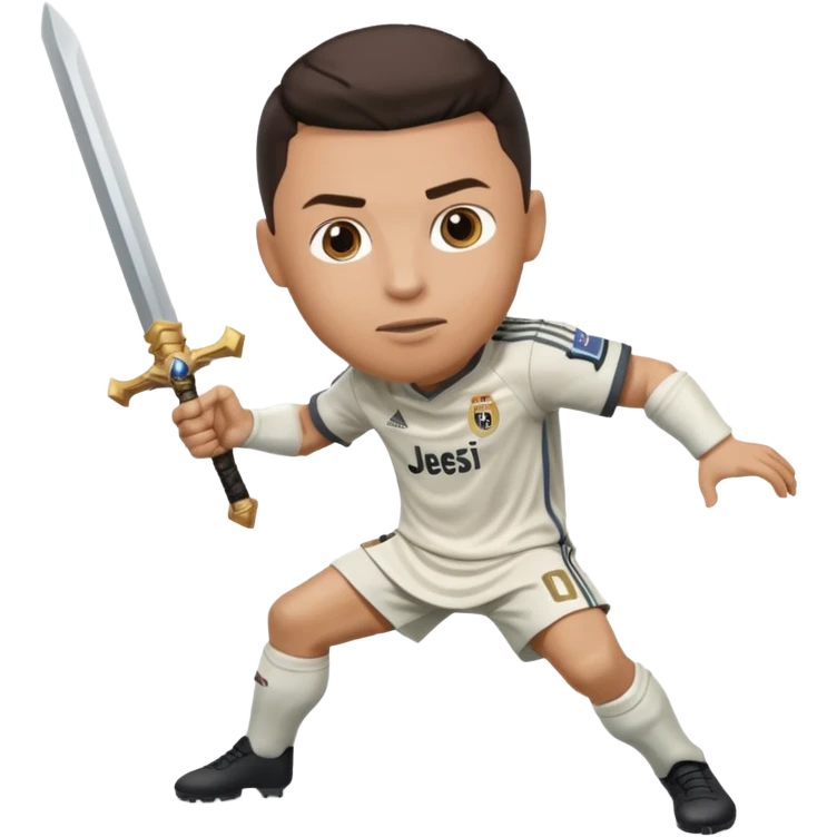 Ronaldo hit messi with sword emoji