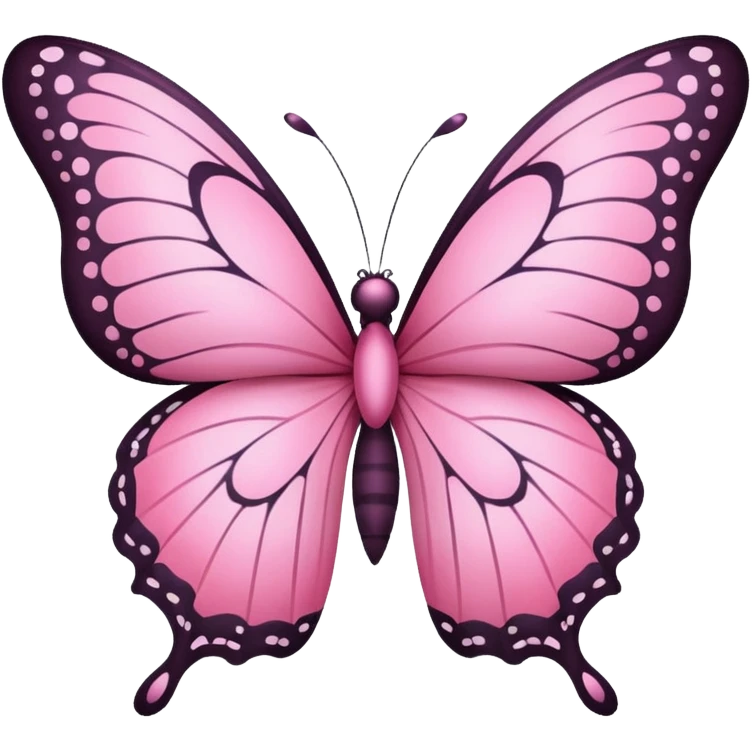 borboleta rosa emoji