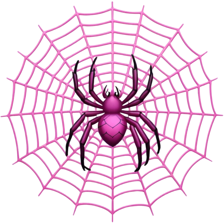 pink spider web emoji