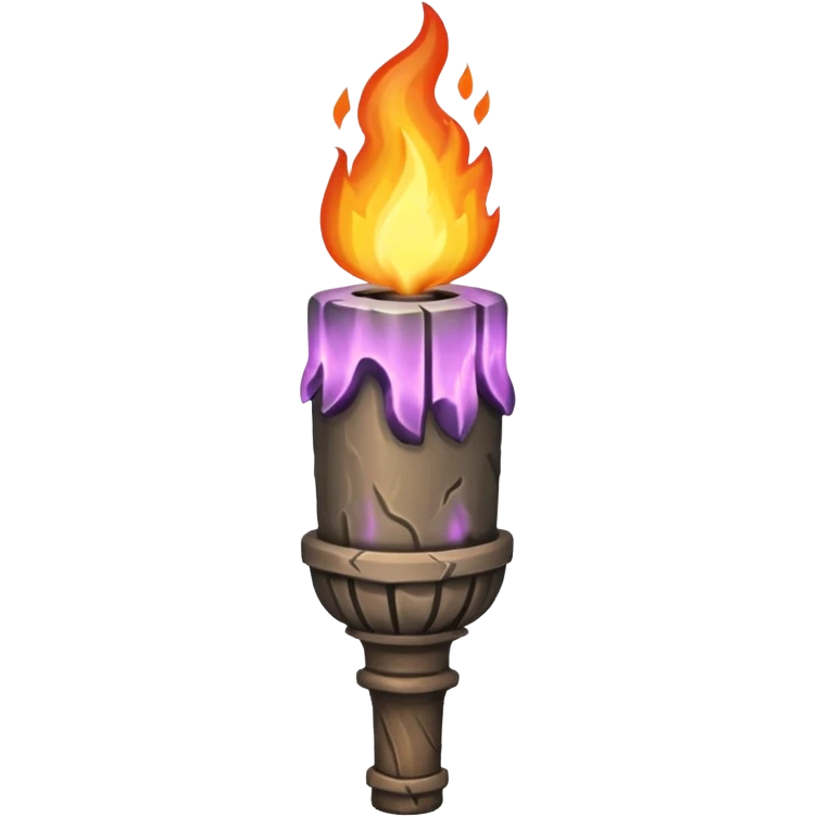 stone torche emoji