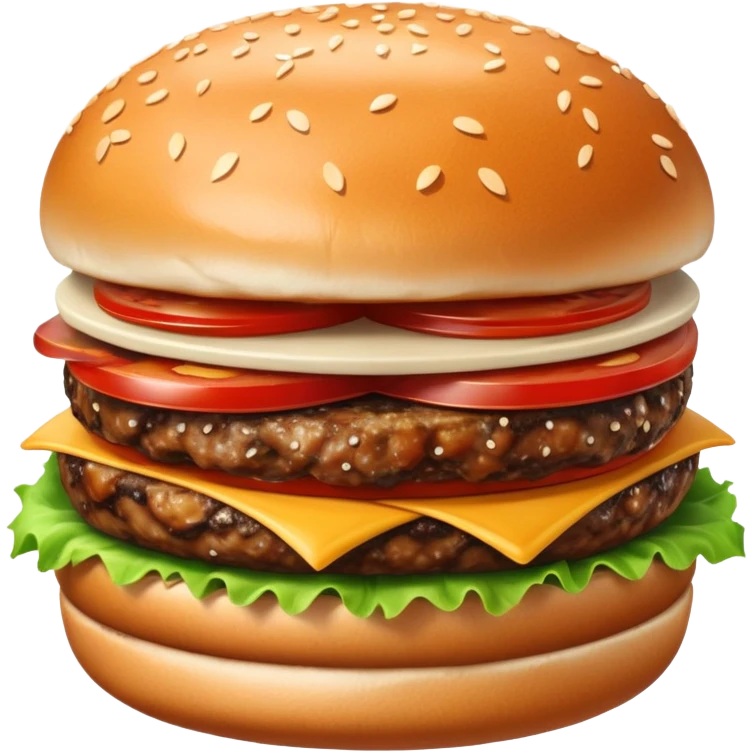 Bacon mushroom burger  emoji