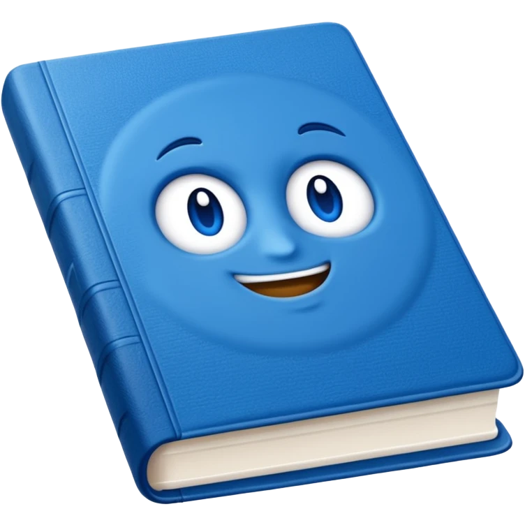 Opened blue book emoji