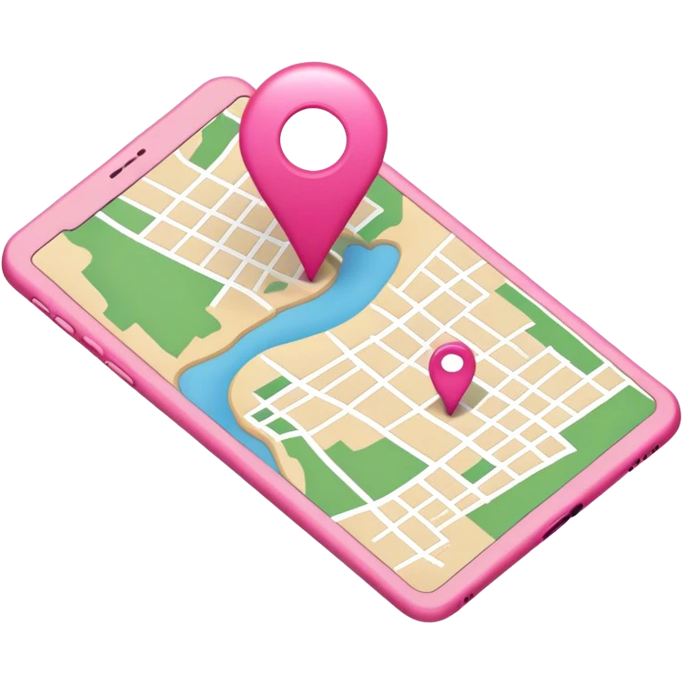 map pink emoji