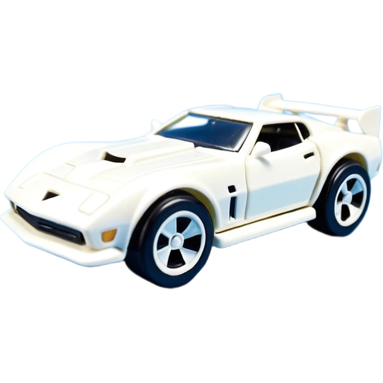 Машинка HotWheels белого цвета в классической упаковке HotWheels. emoji