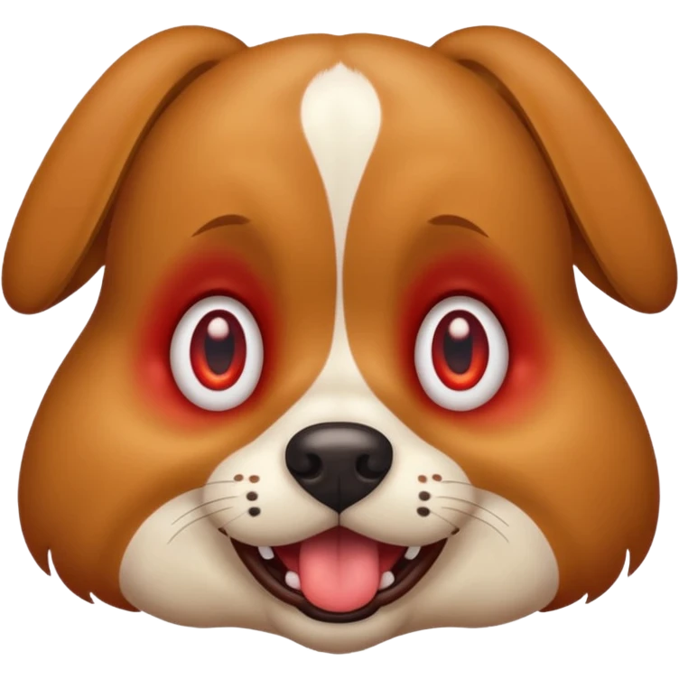 drunk dog emoji