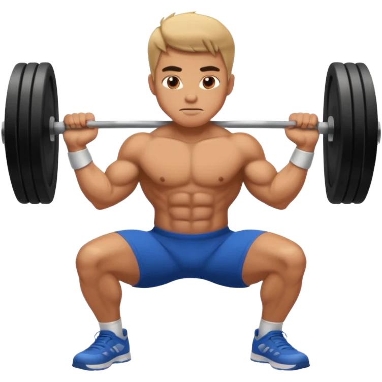 Guy squating emoji