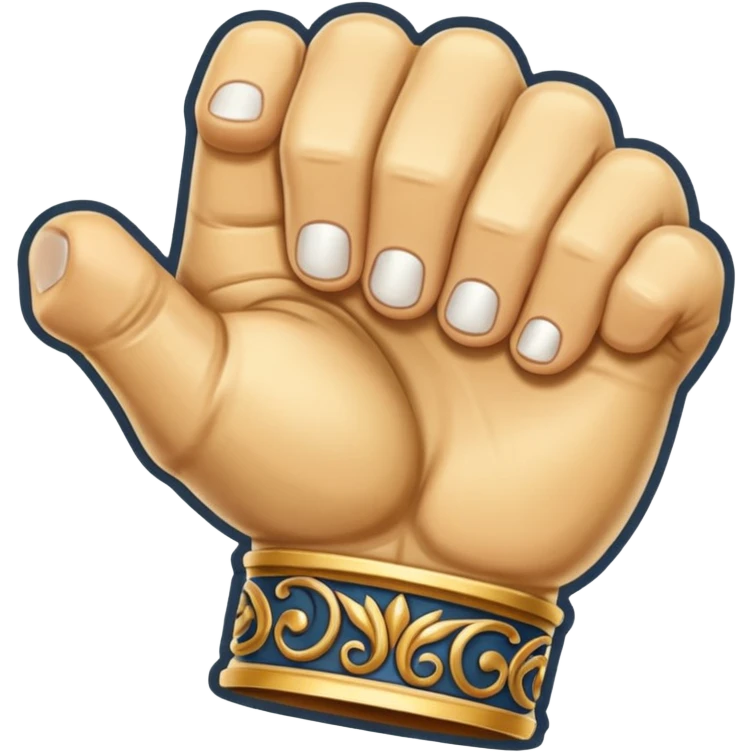 Stendarr fist (skyrim) sticker, white background emoji
