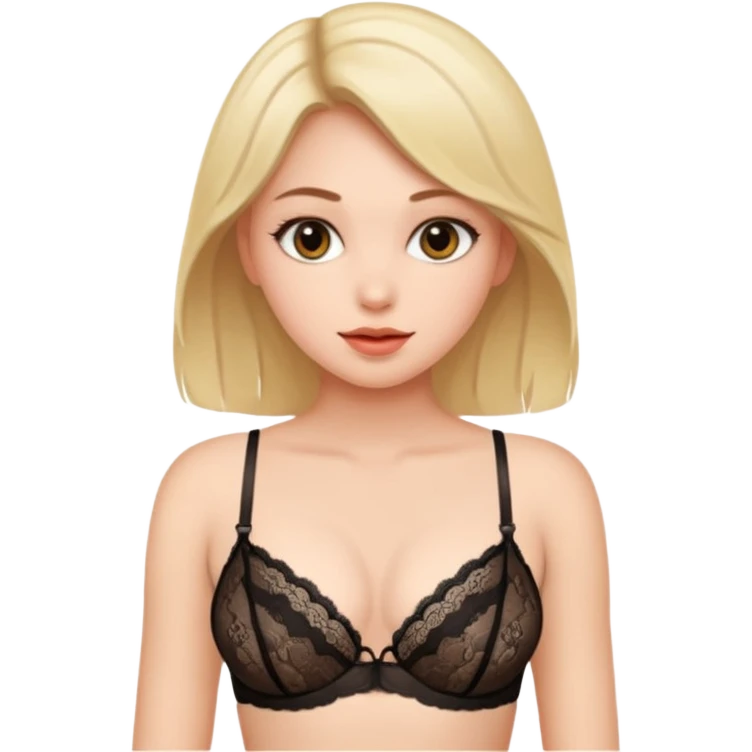 realistic solo girl in lingerie emoji