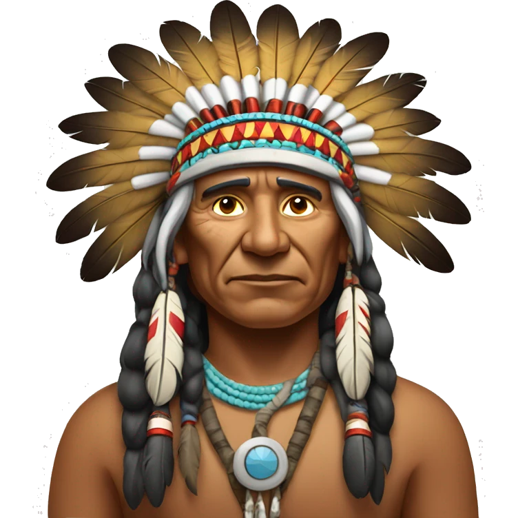 American Indian chief emoji