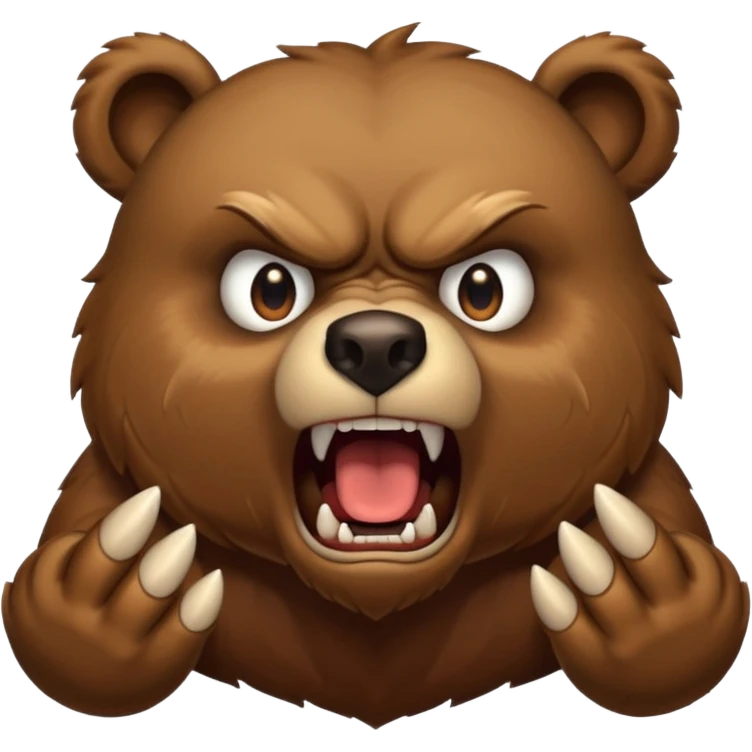 angry bear emoji