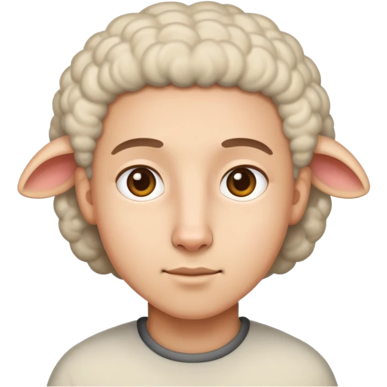 Sheepish emoji
