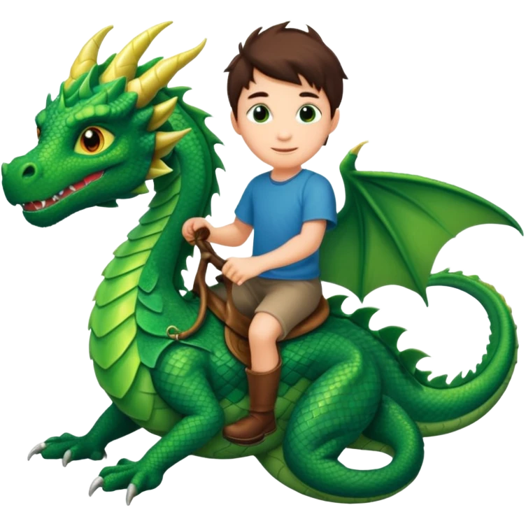 BOY ON A DRAGON emoji