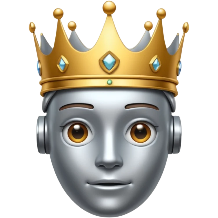 🤖+🫅🏼 emoji