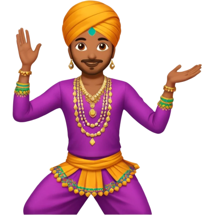 bhangra dancer emoji