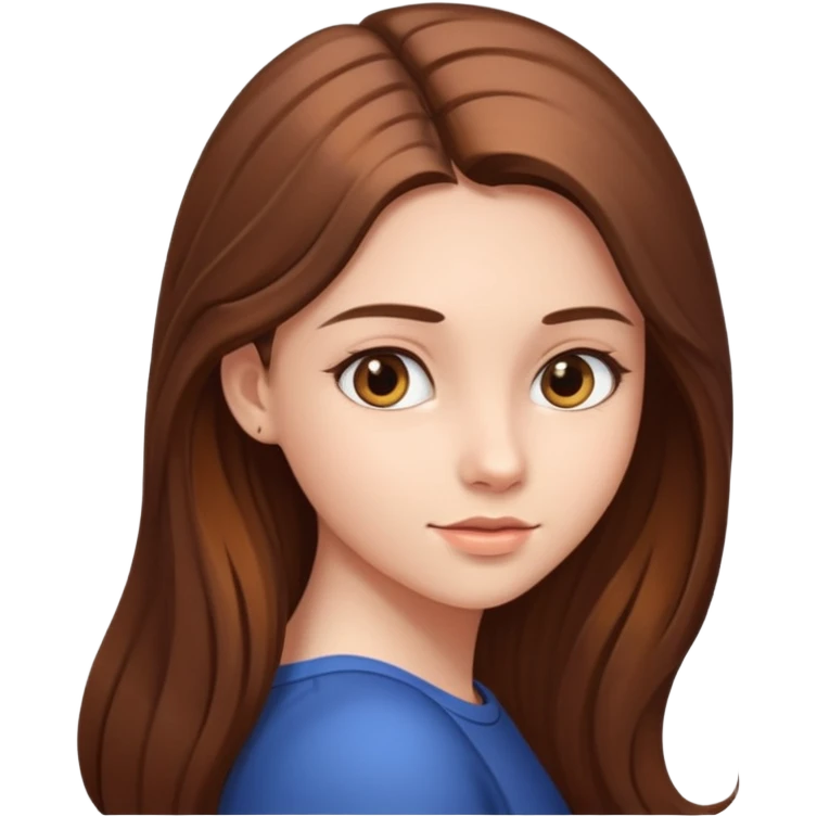 A girl looking back emoji