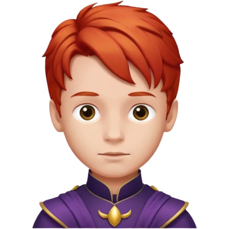 Child prince red hair emoji