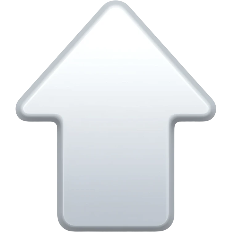 white arrow up emoji