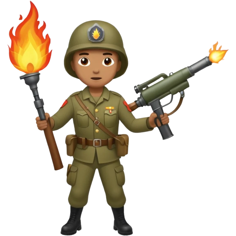 flame thrower war emoji