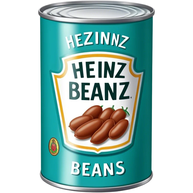 Heinz beans in turquoise can emoji