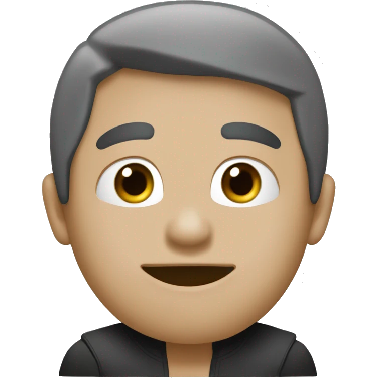 Бежевый мопс с черной мордочкой  emoji