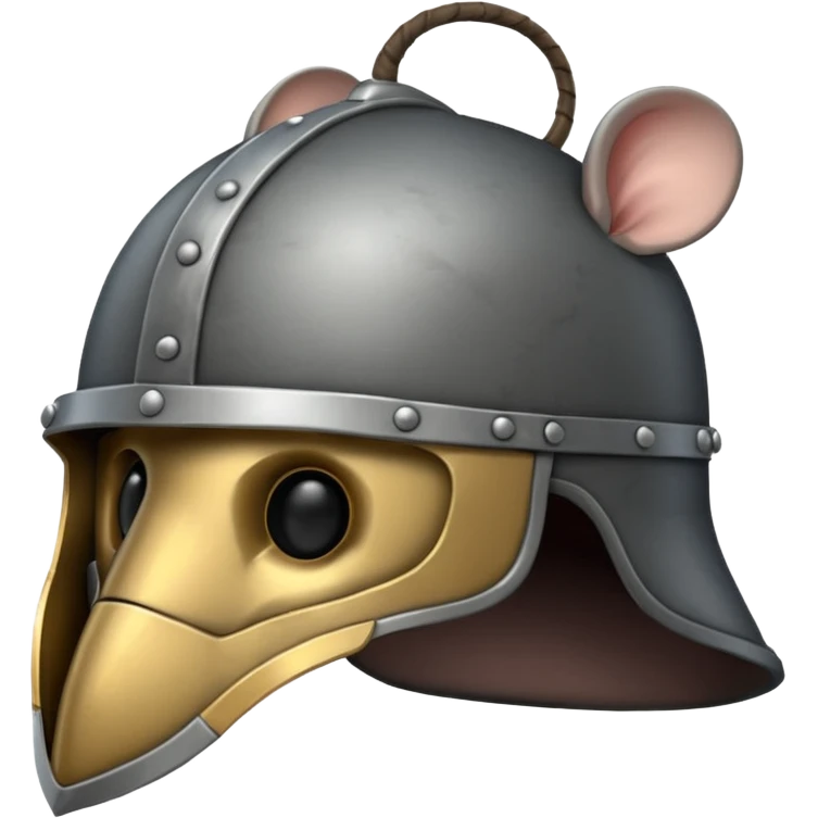 Medieval Helmets with mouse emoji