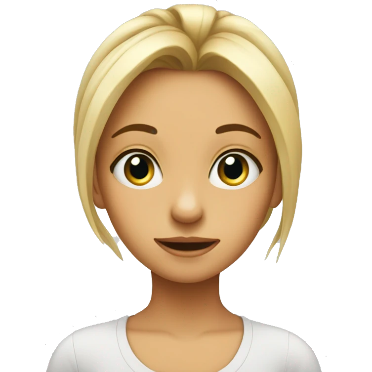 Girl turning into eyes  emoji