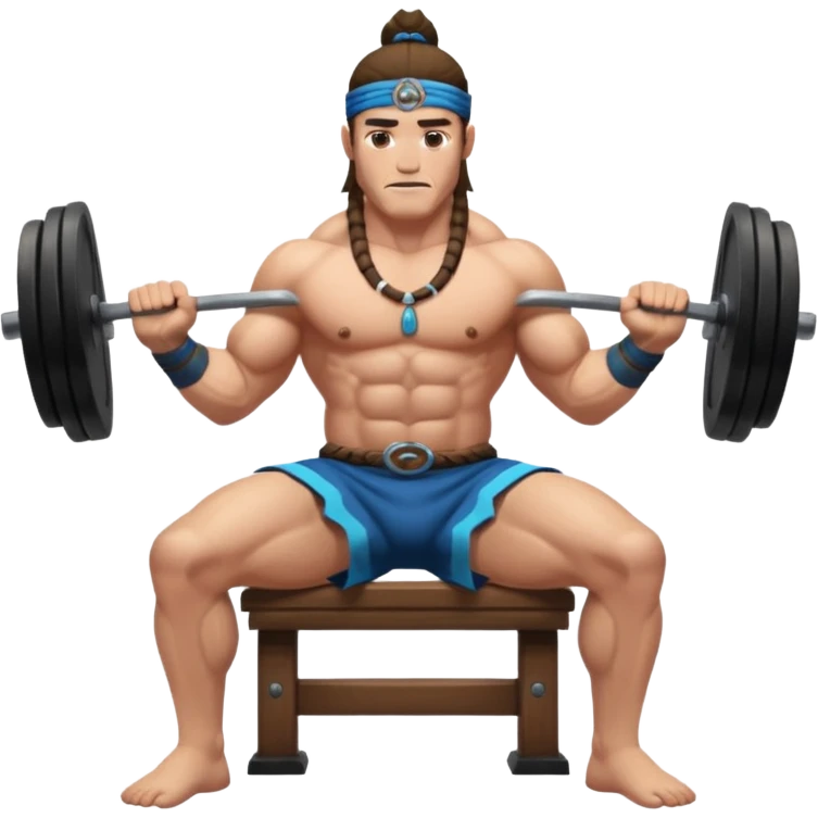 shaman bench press emoji