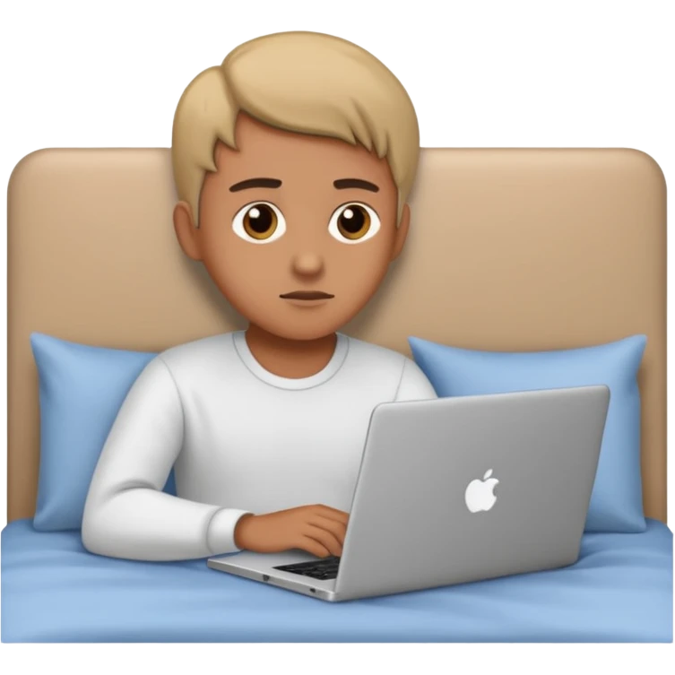 work from bed emoji