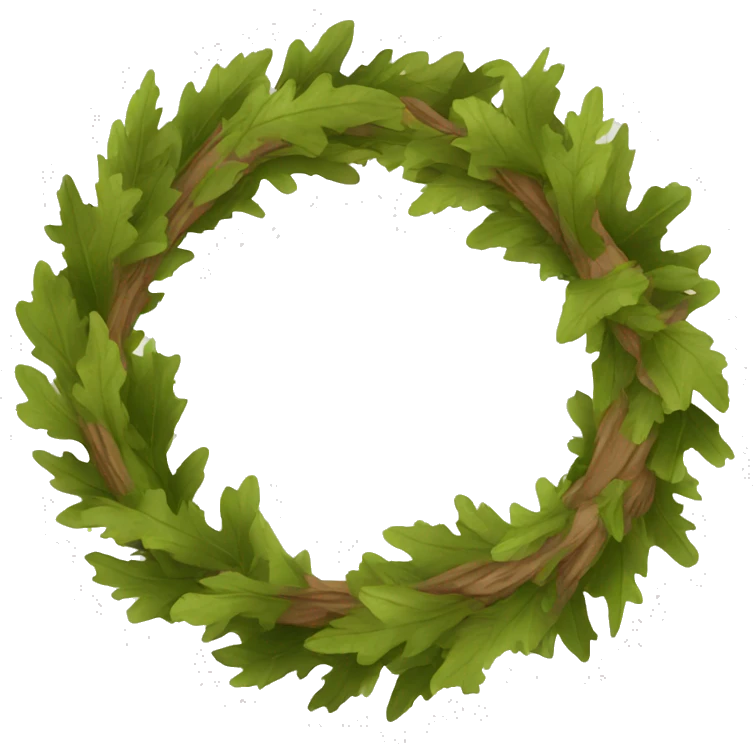 oak wreath emoji