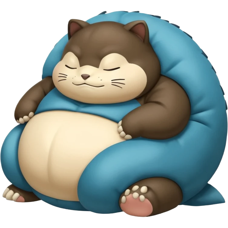 Sleeping snorlax pokemon emoji