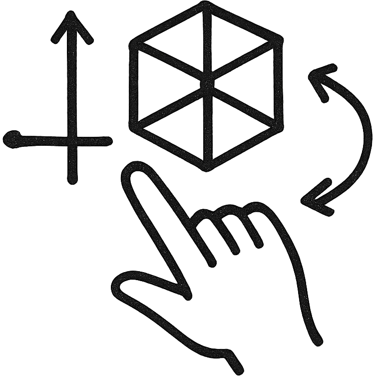 spatial sense simple icon emoji