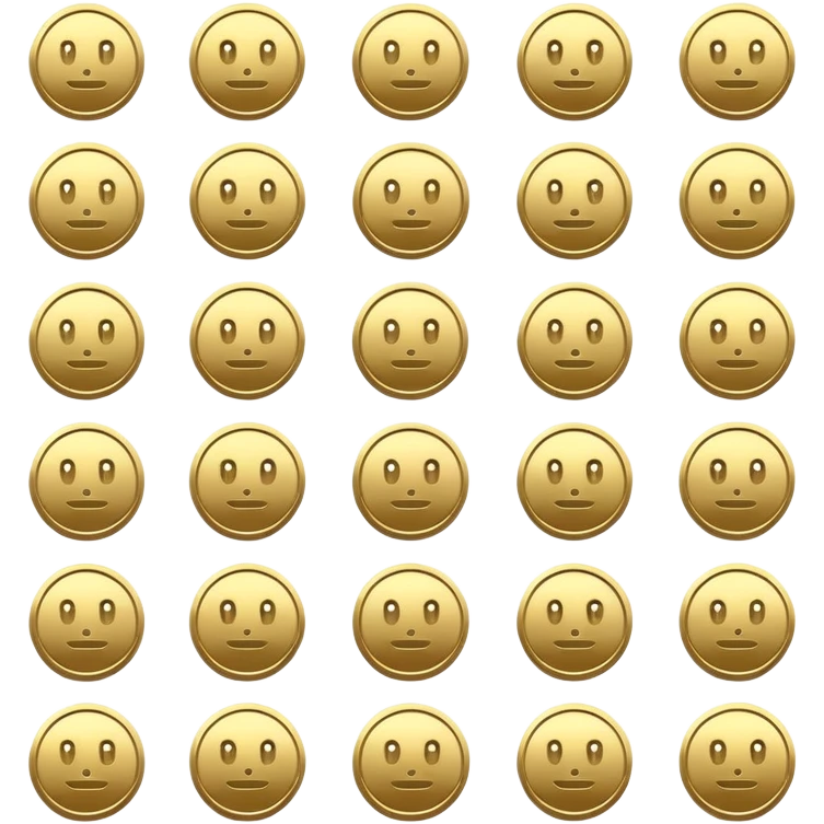 coin heads emoji