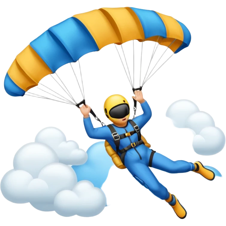 sky diving equipment emoji