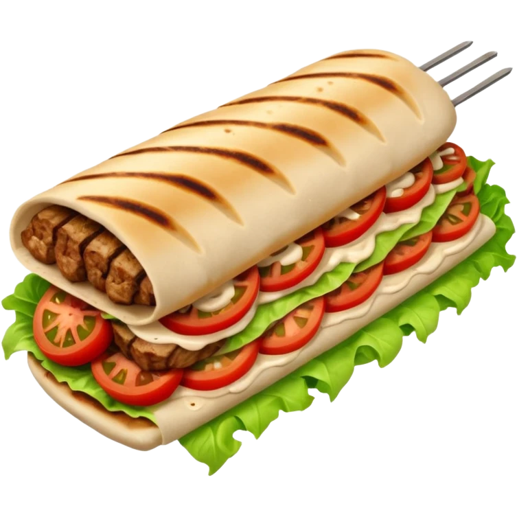 1 shawarma kebab emoji