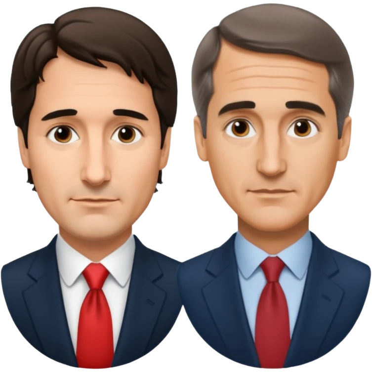 Justin Trudeau vs Mark Carney emoji | AI Emoji Generator