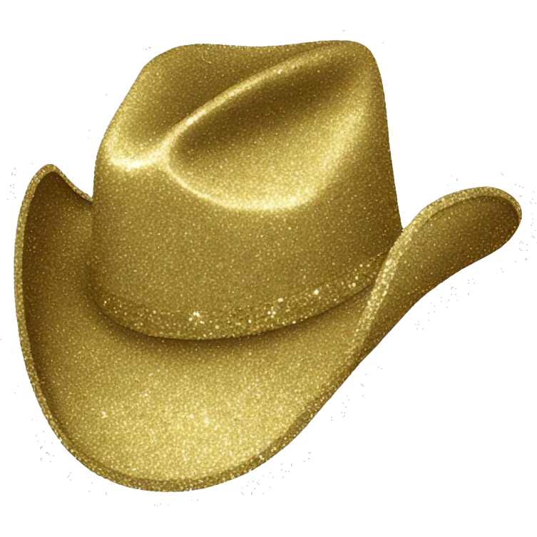 glitter cowboy hat emoji