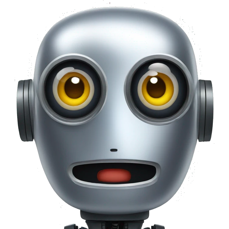 surprised robot emoji