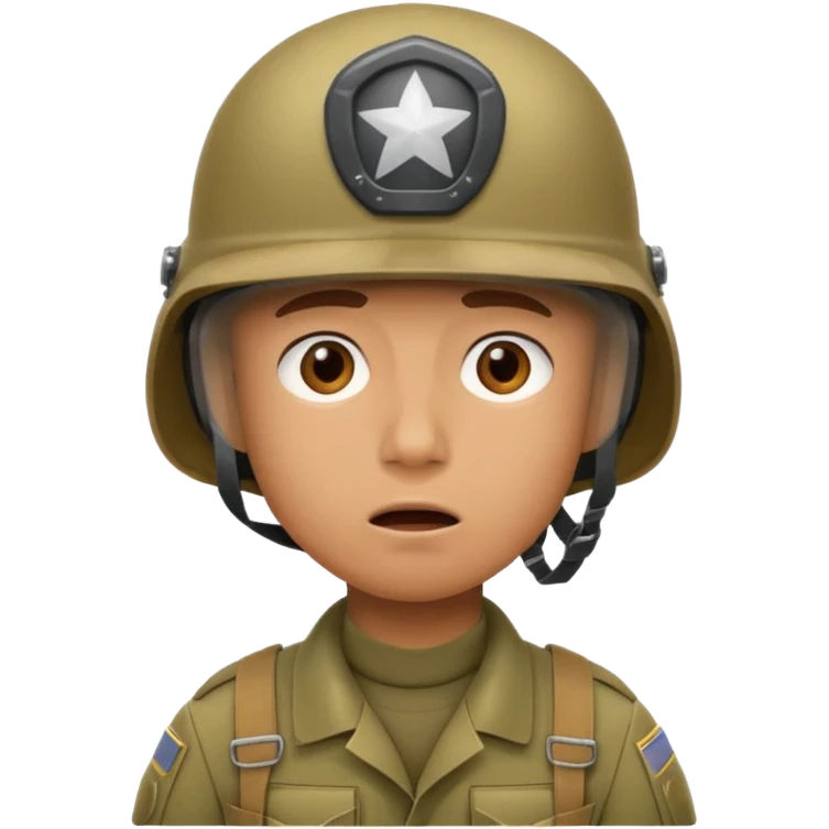 staunender soldat emoji