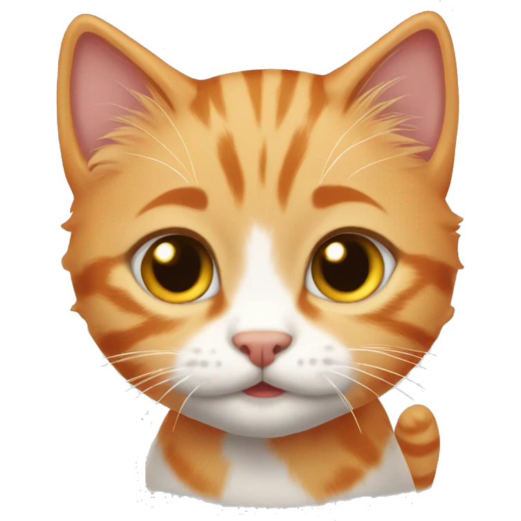 Orange tabby kitten emoji