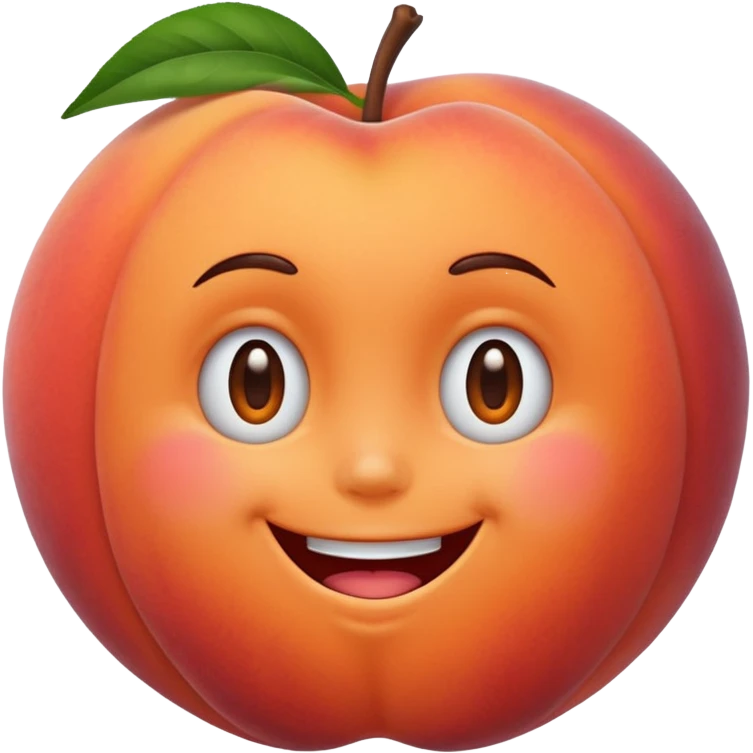 خنده و هلو emoji